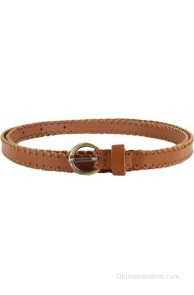 Lino Perros Women Casual Brown Artificial Leather Belt(B004)